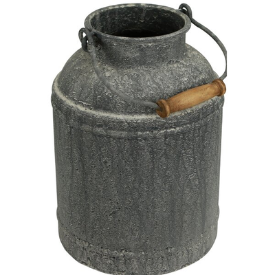 Propst Gray 21'' Metal Jar